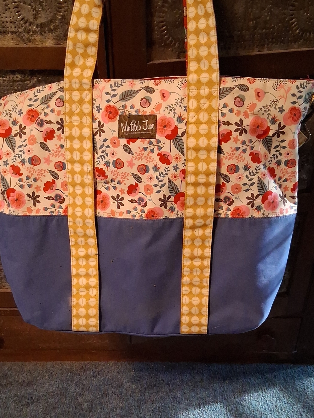 Matilda Jane Blue, Yellow & Pink Floral Shoulder Tote